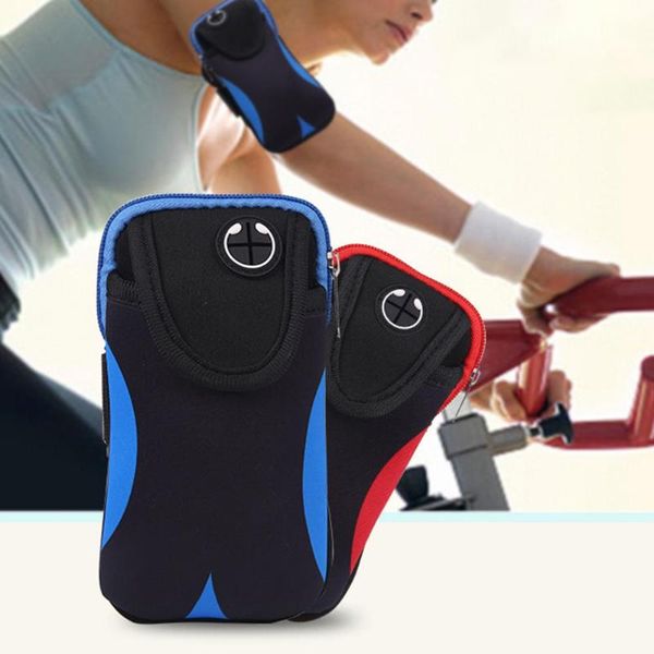 

outdoor bags running sports gym exercise arm mount bag phone keys pouch case holder