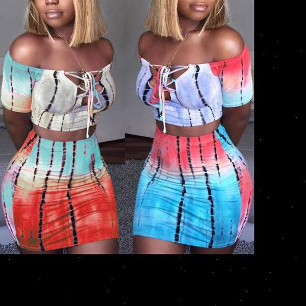 

women tracksuits off shoulder bodycon t shirt crop skirt set ladies bandage mini clothes 2pcs, Gray