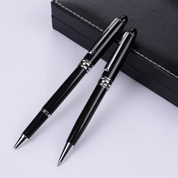 

hk-105 0.7mm full metal black rollerball pen/ballpoint pen/gel pen office business gift ballpoint pens, Blue;orange