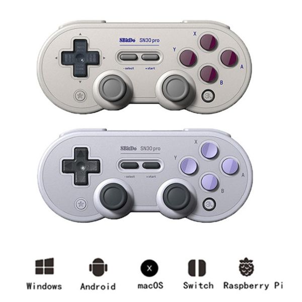 

game controllers & joysticks 8bitdo sn30 pro wireless bluetooth gamepad for switch/macos/android/pc controller vibration joystick s