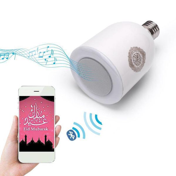 Alto-falantes portáteis SQ-302 Bluetooth Quran Speaker App Control Player Lâmpada Sem Fio Colorido Touch Night Light para presente