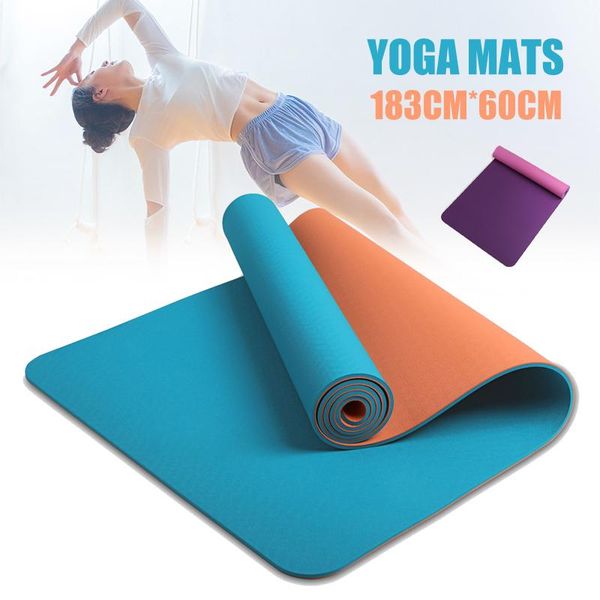 

all-purpose extra thick high density anti-tear exercise yoga mat for beginner 183cm x 60cm sm mats