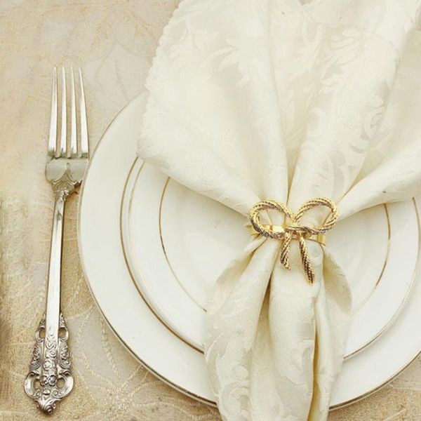 

napkin rings high-quality cute bow pattern ring for bar restaurant christmas party dinner valentine's day decoration