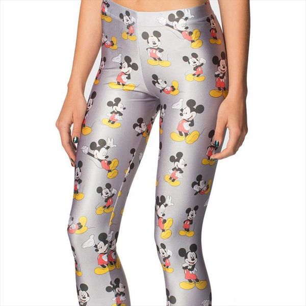 

mouse jeggings fashion legings women leggings fitness pant printed, Black