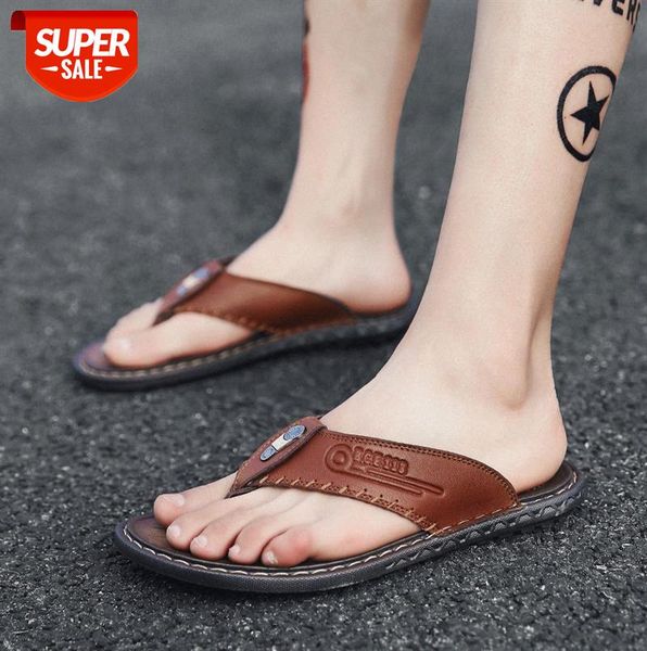 

men's sandals and slippers breathable all-match beach shoes #6c22, Black