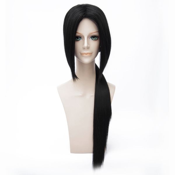 

uchiha itachi cosplay wig 80cm long black synthetic hair wigs