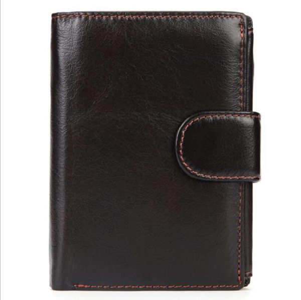 

wallets brand men genuine leather short coin purse fashion hasp wallet for male portomonee with card holder po, Red;black