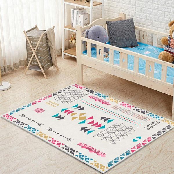 

carpets modern moroccan style geometric rug living room bedroom el homestay mat crystal velvet material alfombra dormitorio juvenil