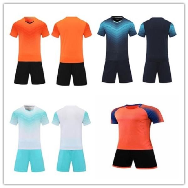 

20 21 orange blank players team customized name number soccer jersey men football shirts shorts uniforms kits, Black