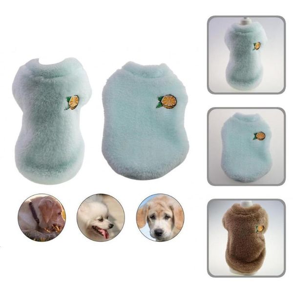 

dog apparel chic coat fluffy soft two-legged pet vest pullover
