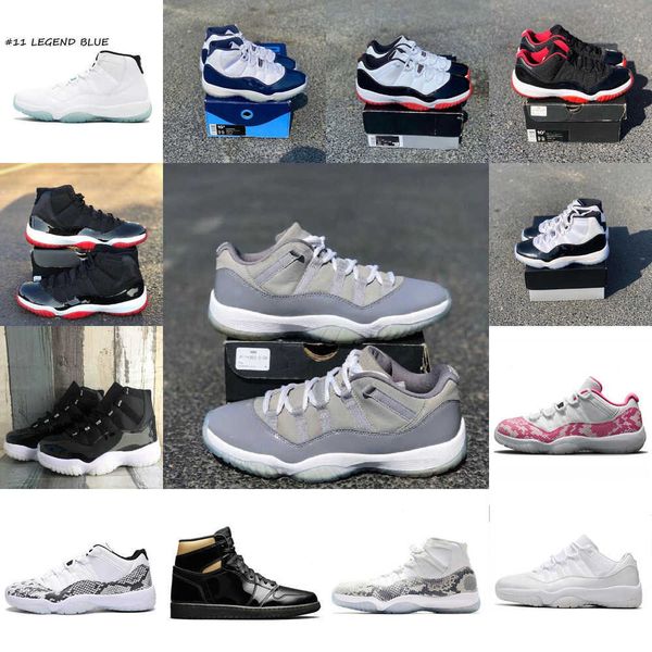 

new 11 11s mens basketball 45 cap and gown legend blue xi women sport sneakers men shoes 22
