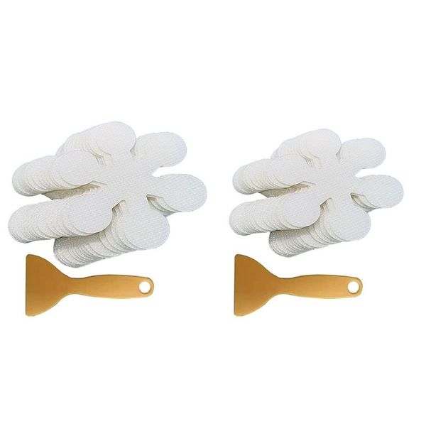 

bath mats 20pcs anti slip stickers snow shape non decals with scraper t5eb