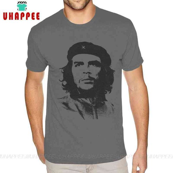 Короткие рукава круглый воротник Оругальный хлопок Che Guevara Футболка совместимая подростковая рубашка G1222