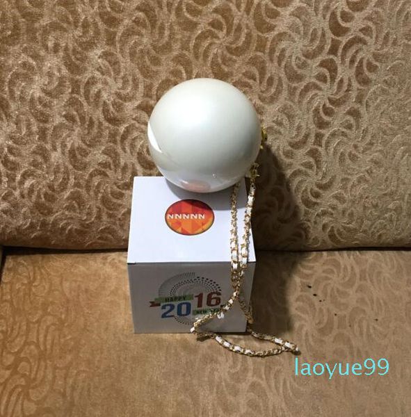 

designer-very cute gift bags happy new year gift box ivory pearl ball clutch purse paris fashion mini shoulder bag