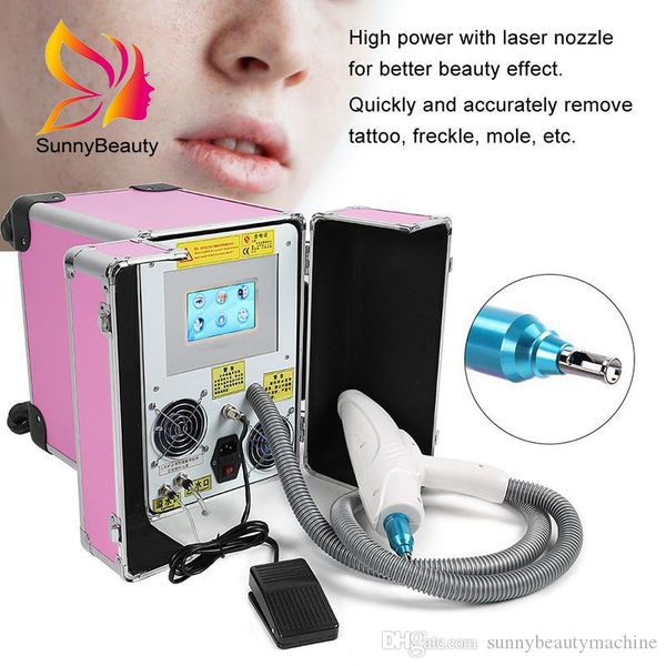 

2021 laser machine portable professional carbon peel q switched nd yag picosecond picos tattoo removal pigments 1064nm 532nm 1320nm, Black