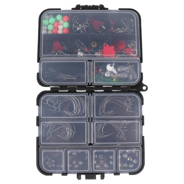 

fishing accessories 1 set tackle kit hooks swivels sinkers