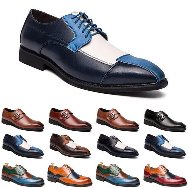 

2021 luxury men casual shoes black brown red loafers outdoor flat slip on fashion mens trainers sneakers size 40-47 color56