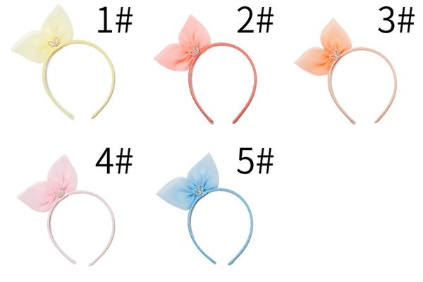 

hair accessories 1pcs sequin big bow girl party headband 712, Slivery;white