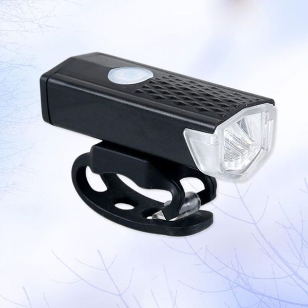 

bike lights rechargeable headlight waterproof 245 lumens adjustable front light with 3 lighting modes (black)