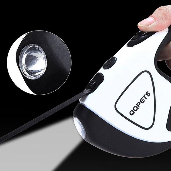 

dog collars & leashes led lights automatic retractable small leash can bear 50kg pitbull nylon puppy chain pet accessories cats products for