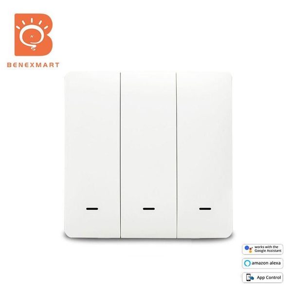

smart home control zigbee 3.0 eu light switch wall push button switches neutral required compatible with smartthings app phone