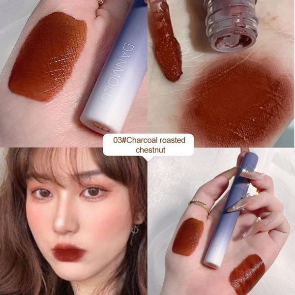 

lip gloss 5pcs fashion gradient shell set matte velvet non-fading lipstick long lasting fixed makeup summer gift tslm1