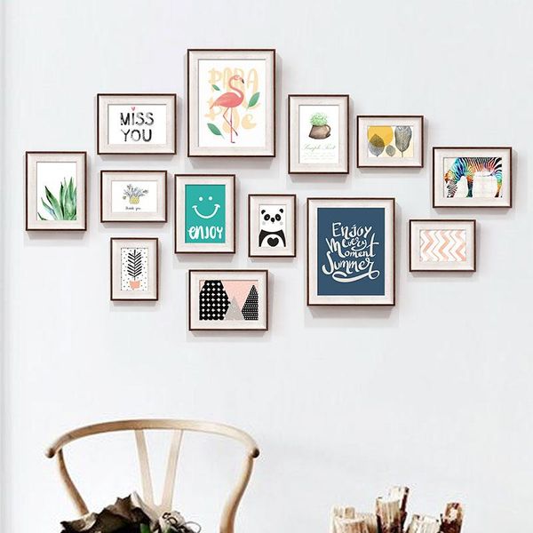 

frames and mouldings 13pcs/set wall hanging po for picture american style wedding gift frame set marcos para fotos