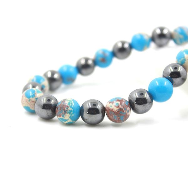 

jewelry handmade beaded necklace multi-color style, Black