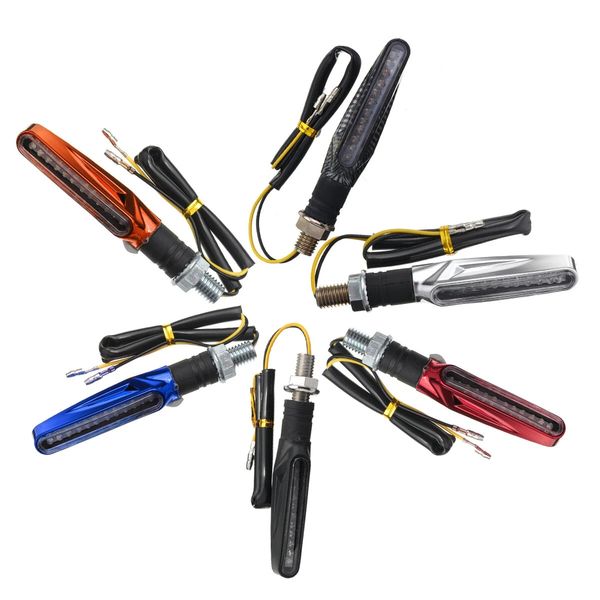 

2pcs motorcycle led turn signal indicator blinkers amber lights