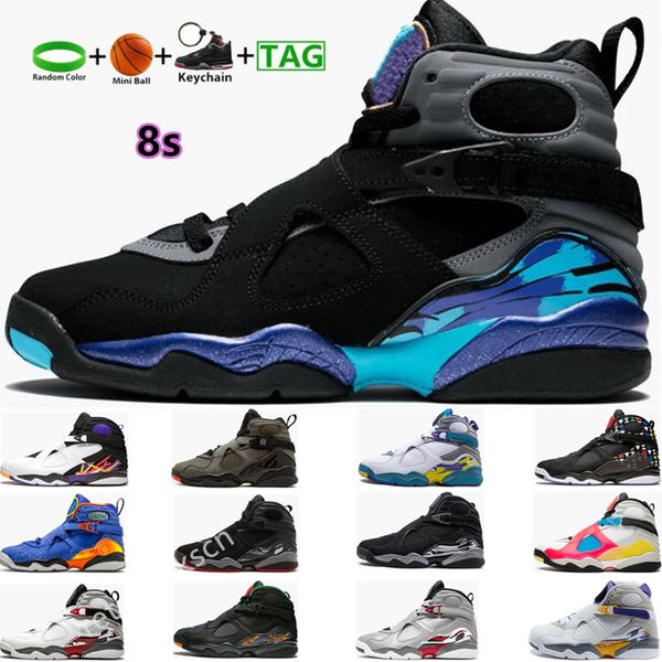 

mens 8s basketball shoes aqua black bred south beach three peat doernbecher 8 trainers white aqua snowflake trophy multicolor sneakers 40-47