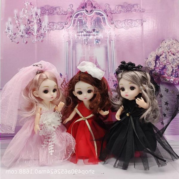 

17cm doll little lolita toy gift set wedding girl barbarbie box lmobf