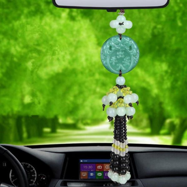 

the car pendant double-sided brave in and out safe ornaments high-end crystal interior rearview mirror decorations