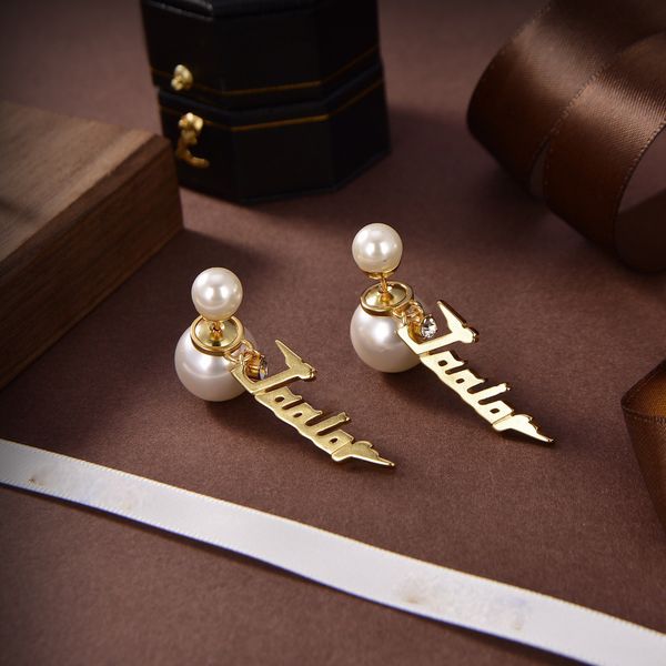 

75% off luxury jewelry 2021 new english letter double sided earrings for women clearance junq, Silver