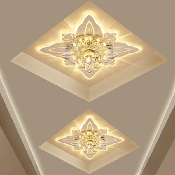 

ceiling lights colorful modern hallway crystal led light corridor mirror lamp aisle veranda lighting