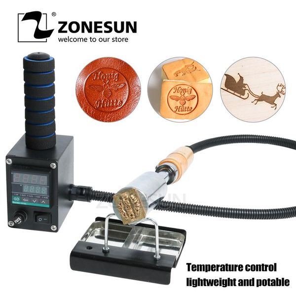 

craft tools zonesun handheld leather wood pet belt heater tool stamping machine embossing for wedding cake logo embosser branding iron