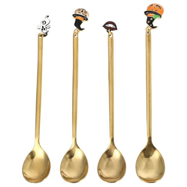 

spoons 4pcs pendant exquisite dessert stainless steel mixing