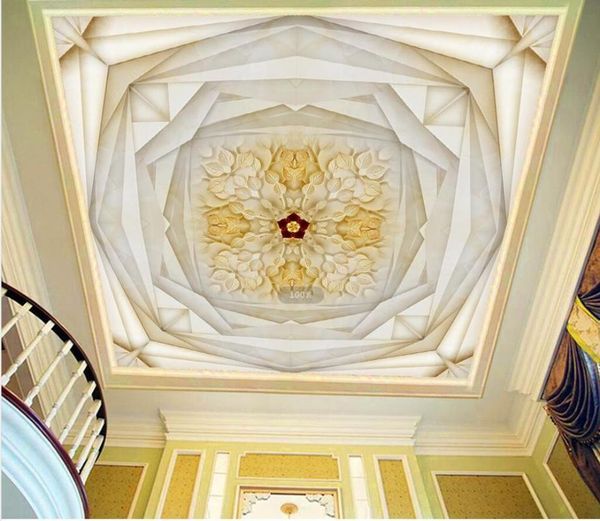 

wallpapers golden ceiling frescoes living room bedroom wall papers home decor tree promise rotating ceilings mural