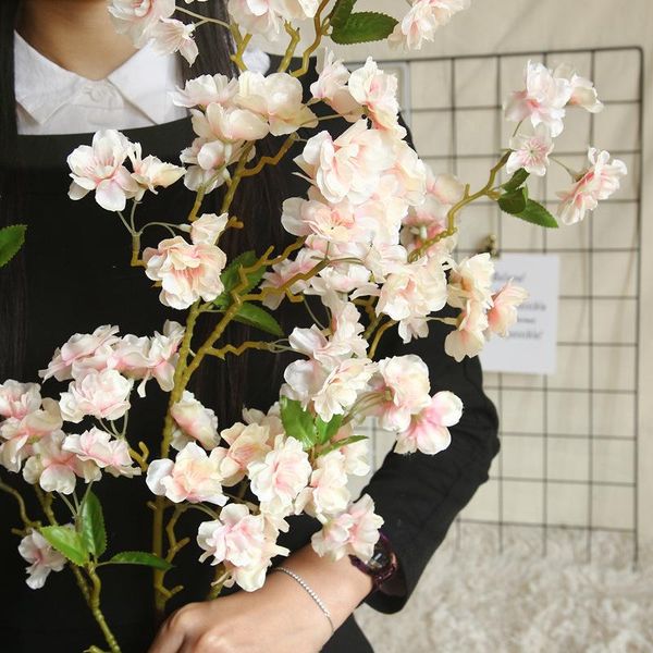 

100cm high grade cherry blossom simulation wedding decoration plant wall home bouquet pography props decorative flowers & wreaths