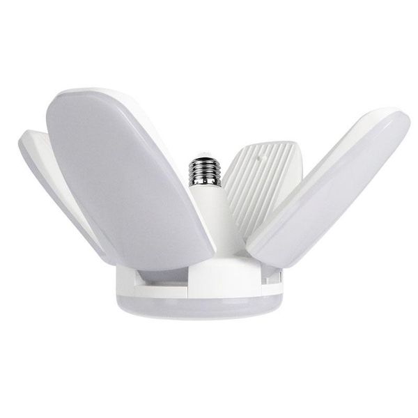 

bulbs e27 60w led folding garage light warehouse home ceiling lamp foldable fan blade adjustable angle ac85-265v 5 highlight