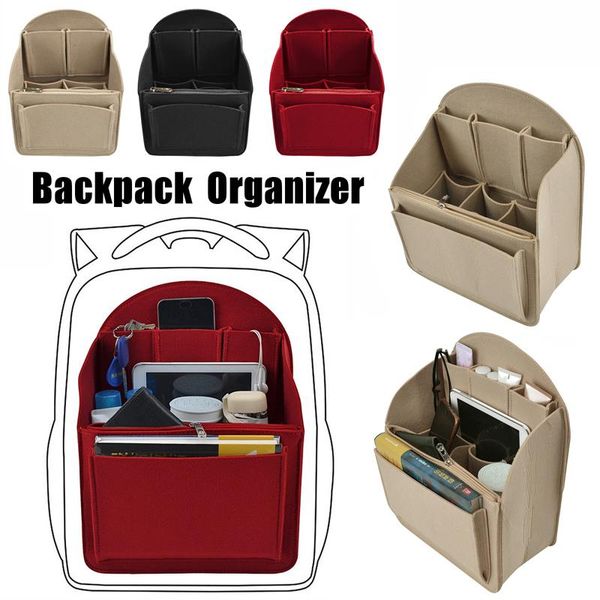 

backpack inner insert bag sundries finishing portable in travel organizer handbag gadget separate storage bags