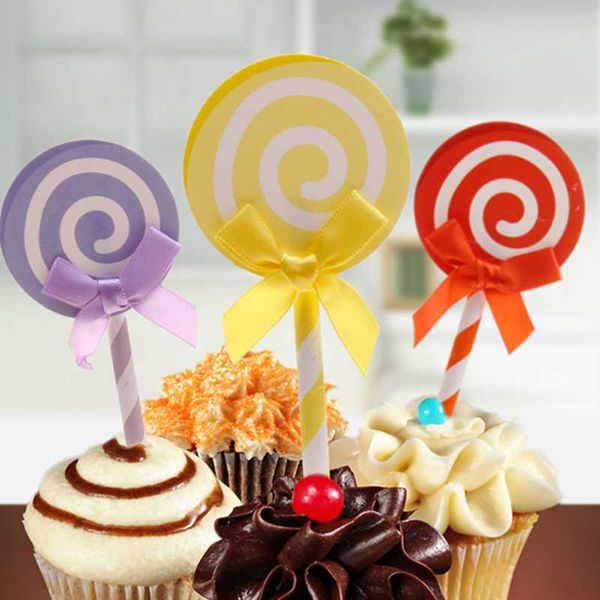 

other event & party supplies love lollipop with straw inserted card flag decoration wedding cake er mix color 6pcs/pack happy birthday