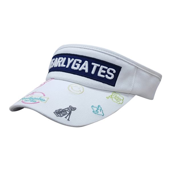 Primavera verão UNISSISEX PG Golf Hat Dlack e White Color bordado Baseball Caps de lazer de esportes ao ar livre