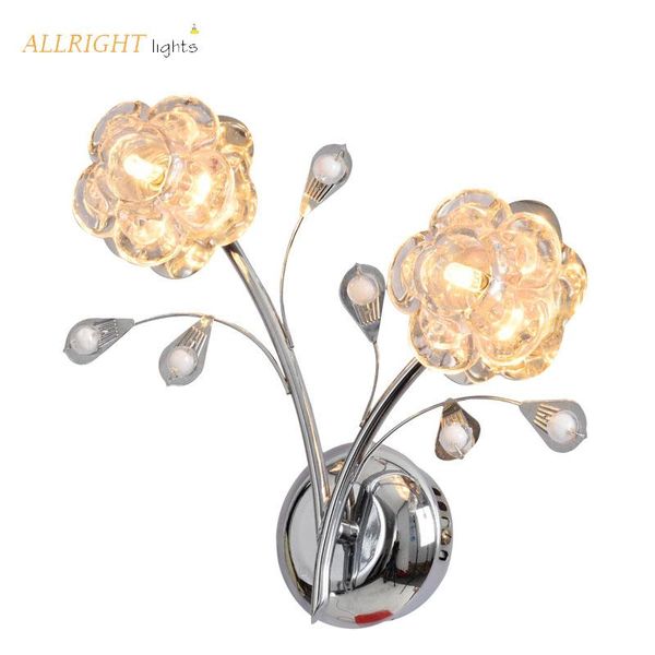 Lâmpadas de parede Modern Led Flower Lamp Decoration Bandelion Model Crystal Family Series for Bedroom Workroom