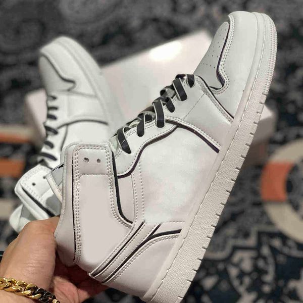 

2021 jumpman women's basketball shoes men's 1 s white/black outdoor sportsx8a9