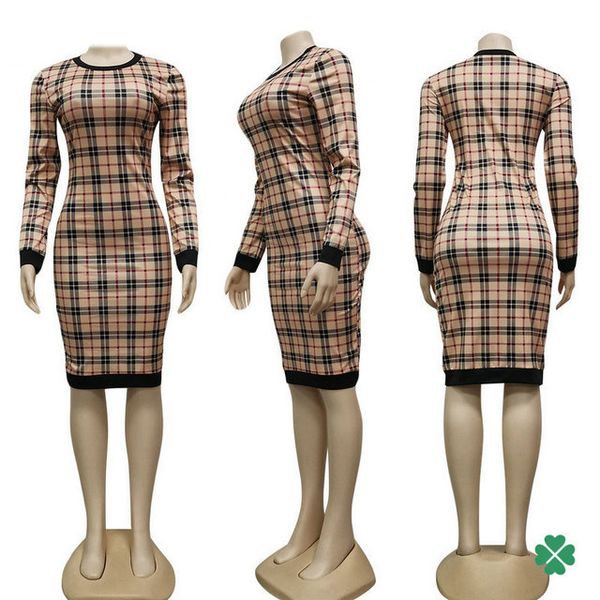 

v neck women bodycon package party dress spring autumn stripe plaid print 2021 elegant lantern sleeve casual dresses, Black