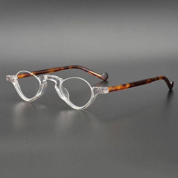 

fashion sunglasses frames vintage transparent glasses men women acetate half rim small frame optical myopia eyeglasses clear eyewear oculos, Black