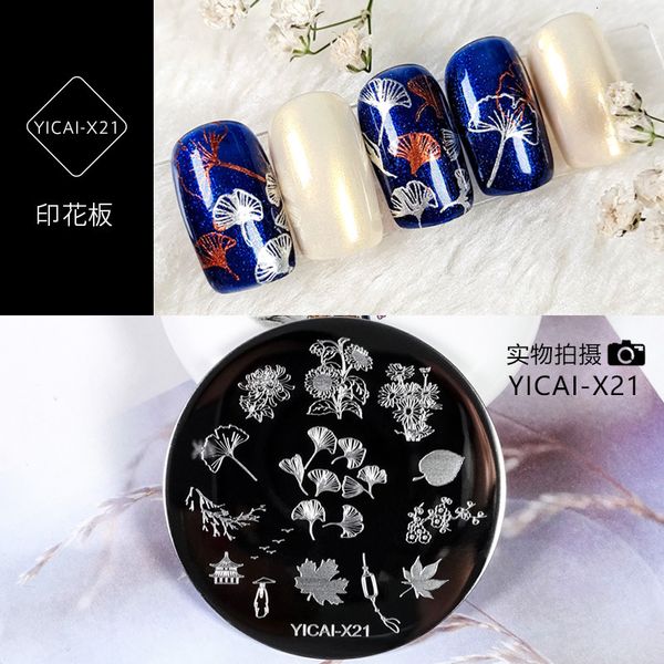 

template enhancement screen red plate stamp transfer printing nail tool set pattern