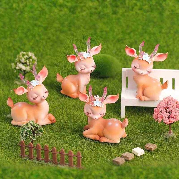

ins net red deer baking cake elk table decoration students and children