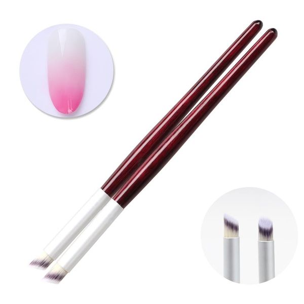 

gradient nail brush ombre art brushes for manicure uv gel polish draw paint pen tools set, Yellow