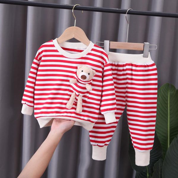 

clothing sets 2021 spring baby girls autumn infant toddler clothes outfit casual kids tracksuit for boys children suit, White